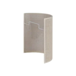Euluna Væglamper > væglampe jute, hvid/ecru, halvrund, højde 24 cm