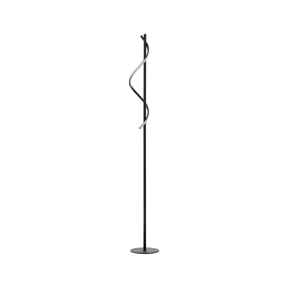 Brilliant Gulvlamper > Eunice LED-gulvlampe, højde 150 cm, sort, metal