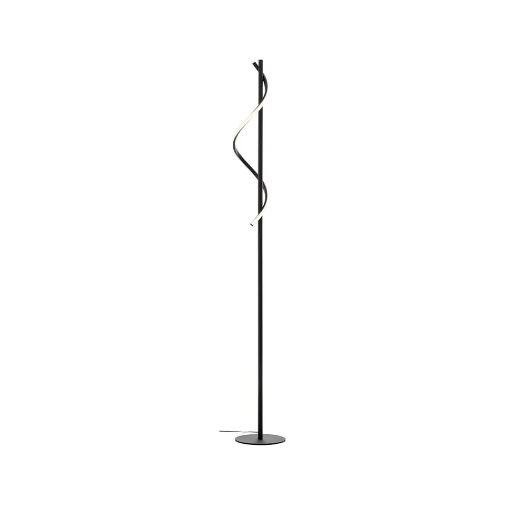 Brilliant Gulvlamper > Eunice LED-gulvlampe, højde 150 cm, sort, metal