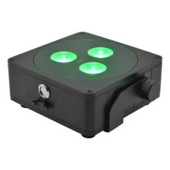 Steinigke Showtechnic Udendørs Loftlamper|Udendørs Spot > EUROLITE Batteri Flad Lampe 3 LED Spot 24W IP65
