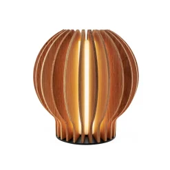 Eva Solo Terrassebelysning|Bordlamper > LED-bordlampe Radiant, lyst træ, Ø 14 cm, USB