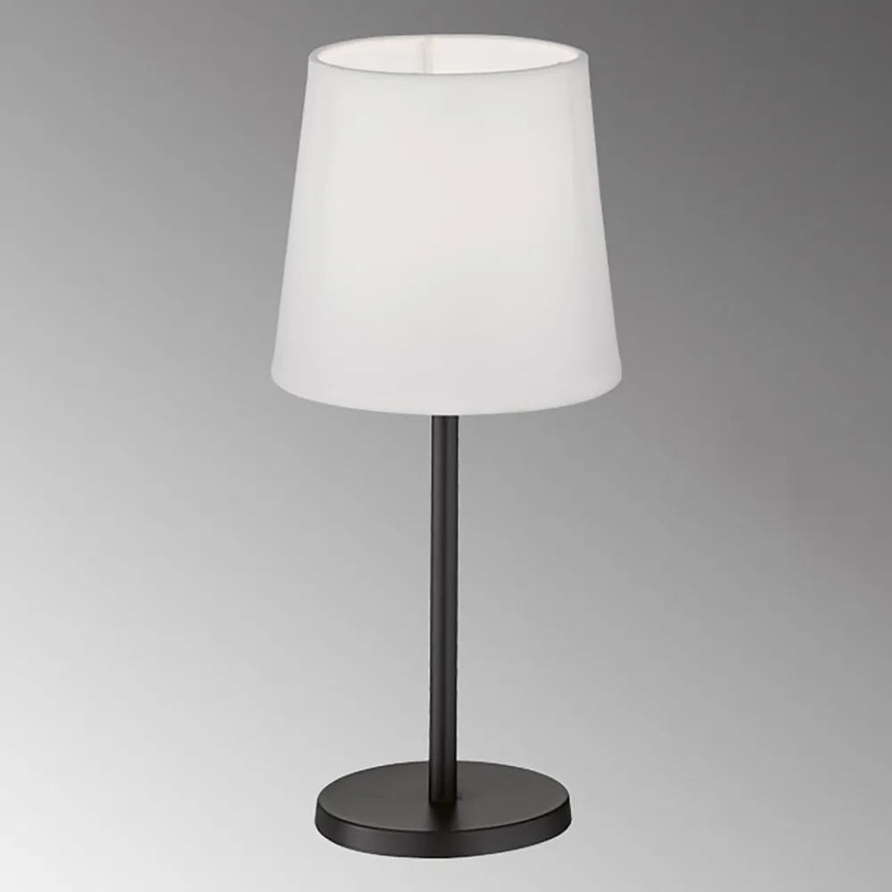 FH Lighting Bordlamper > Eve bordlampe med stofskærm, sort/hvid