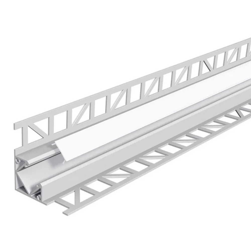 Led Strips ^ EVN APFL3 alu-flisekantprofil ind. 200 cm x 4,3 cm