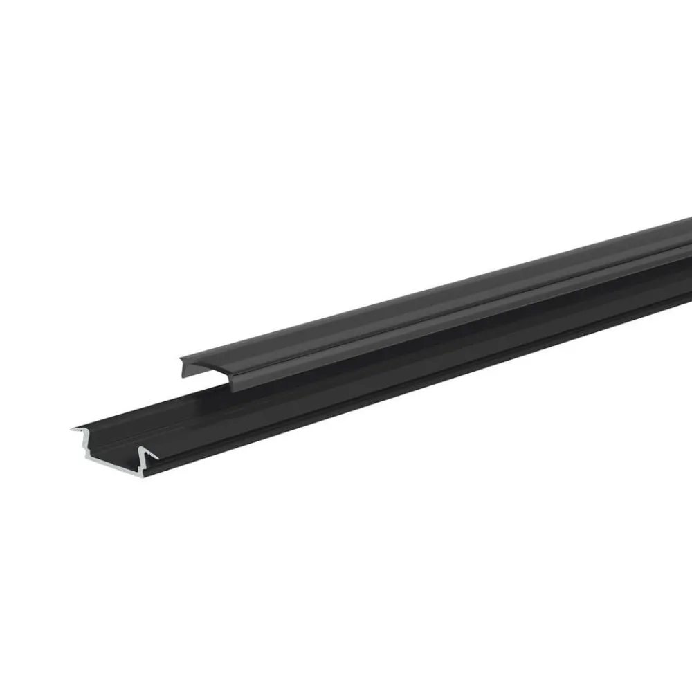 EVN Led Strips > APFLAT3 alu-profil, 200 cm T-profil, sort