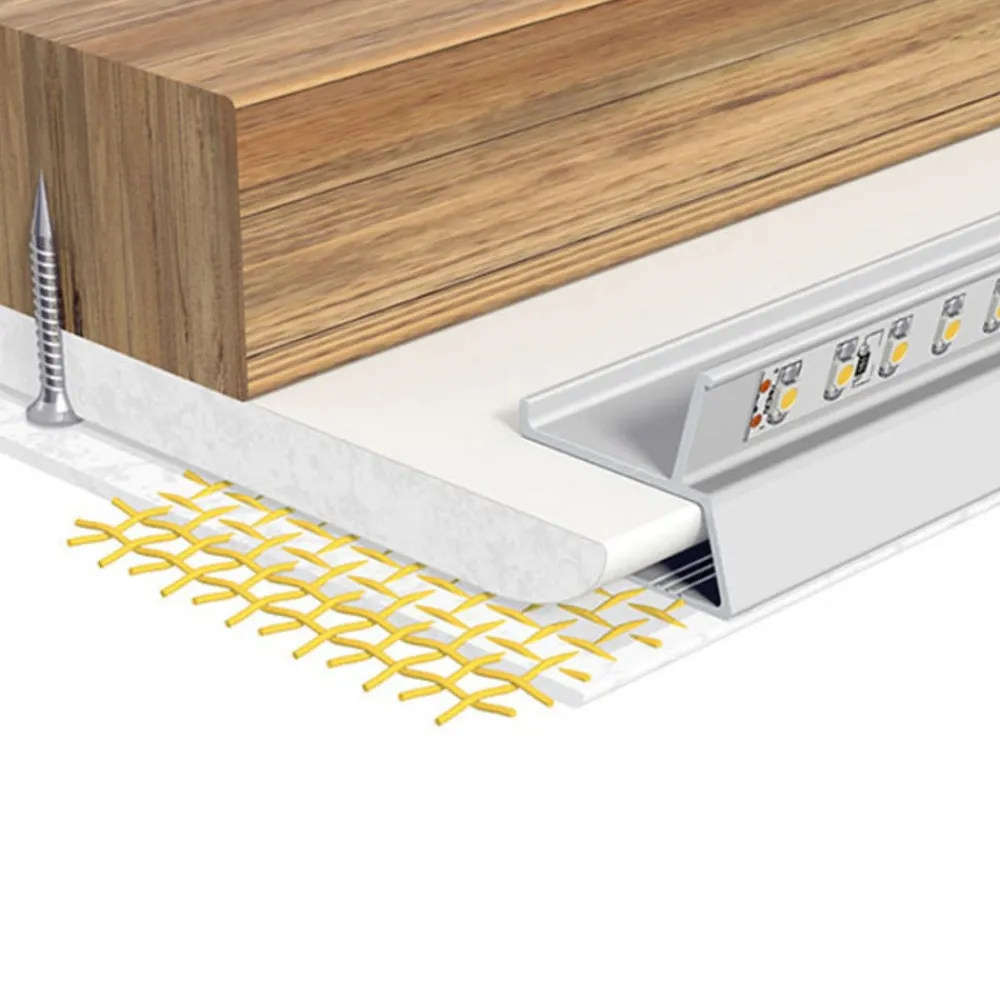 EVN Led Strips > APTBU alu-profil, vægrettet, 100 cm, alu