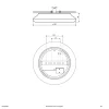 EVN Loftlamper > Catino LED-loftslampe, sensor, 30 cm