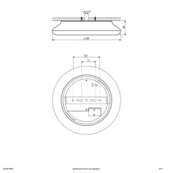 EVN Loftlamper > Catino LED-loftslampe, sensor, 30 cm