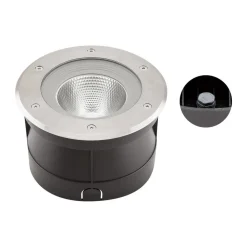 Nedgravet Udebelysning|Udendørs Spot ^ EVN Erizo LED indbygningsgulvlampe Ø 22cm 24W