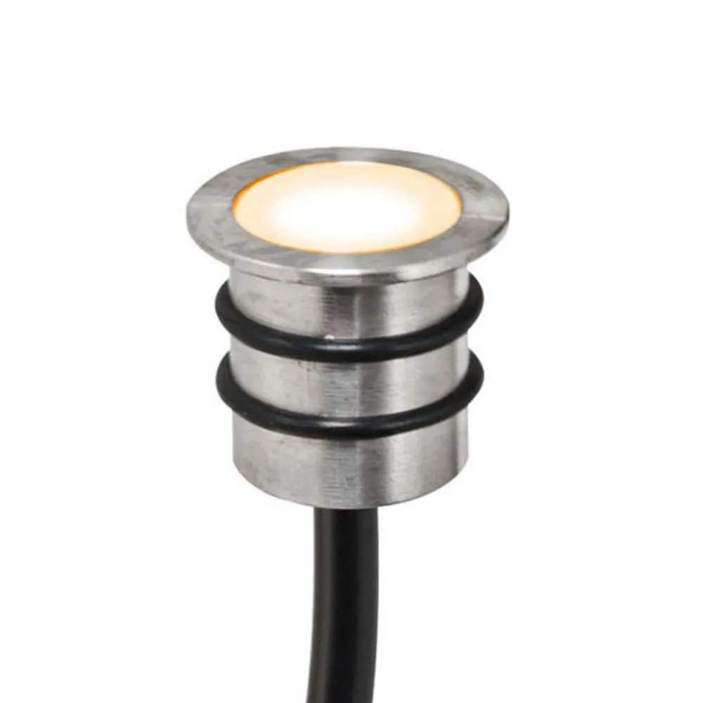 Loftlamper|Indbygningsspots ^ EVN LD2102 lampe 12 V IP68 Ø1,8cm 0,2 W 830