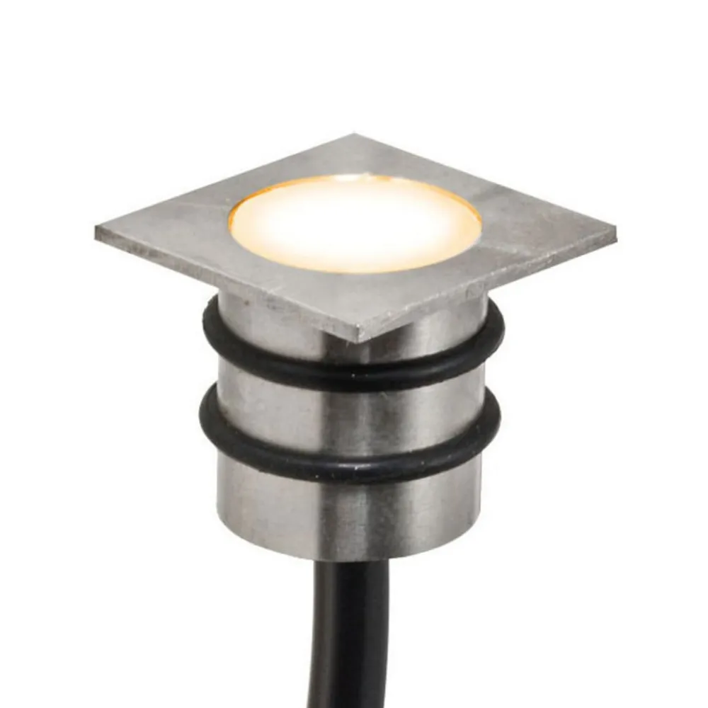 Loftlamper|Indbygningsspots ^ EVN LD4102 lampe 12V IP68 1,8x1,8cm 0,2 W 830