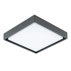 Udendørs Loftlamper ^ EVN LED udendørs loftlampe Tectum, 24x24 cm, antracit, 110°
