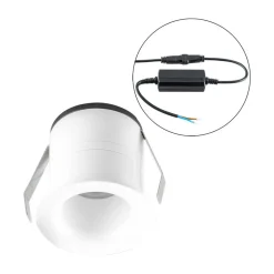 Loftlamper|Indbygningsspots ^ EVN Noblendo LED indbygget loftslampe hvid Ø 5,5 cm