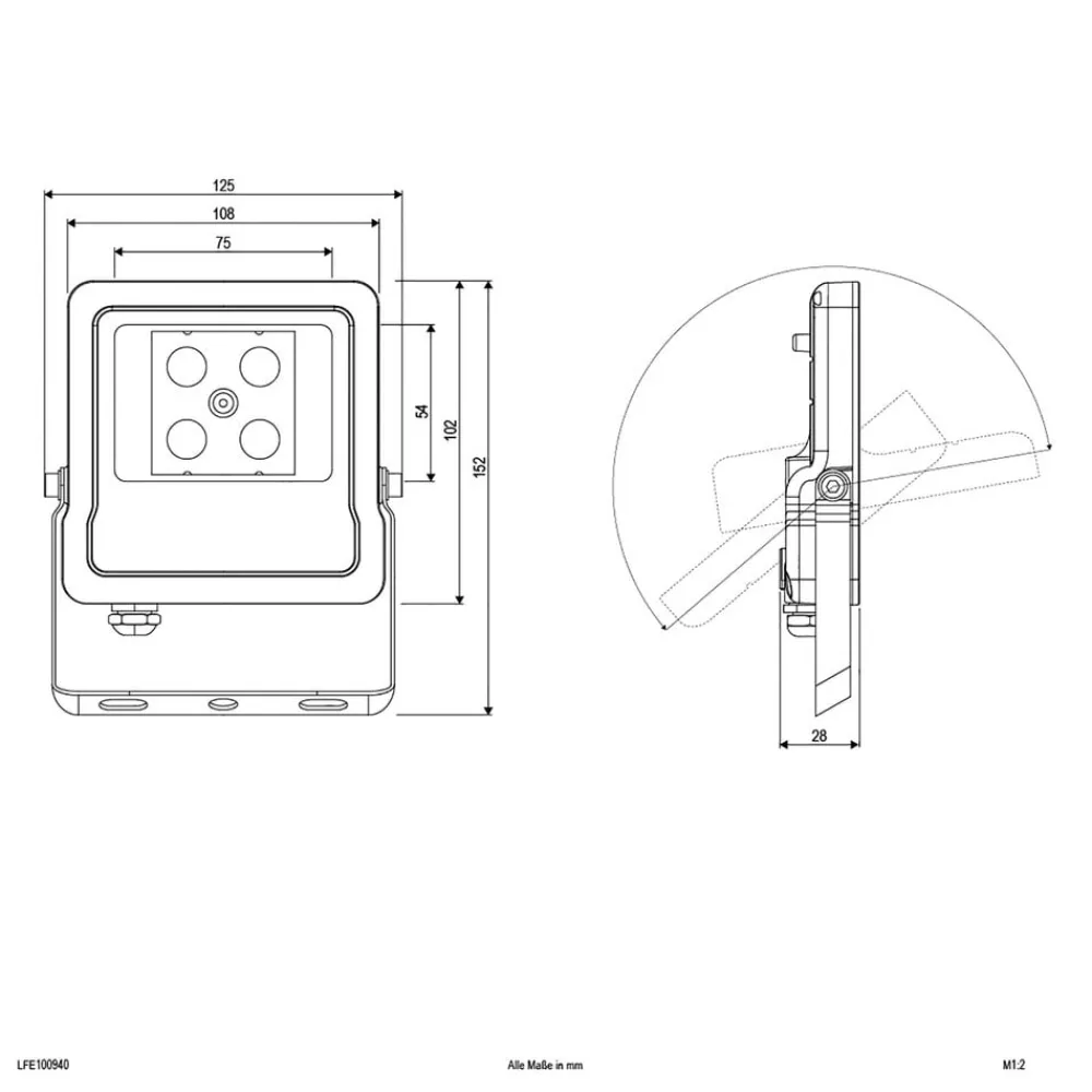 Udendørs Spot ^ EVN Panthera udendørs LED-spot IP65 10W 4.000K