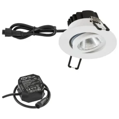 EVN Udendørs Loftlamper > PC65 udendørs indbygningslampe, 3.000 K hvid