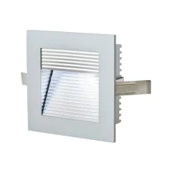 EVN Indbygningsspots > P2140 LED-vægindbygningslampe, 6.000 K, alu