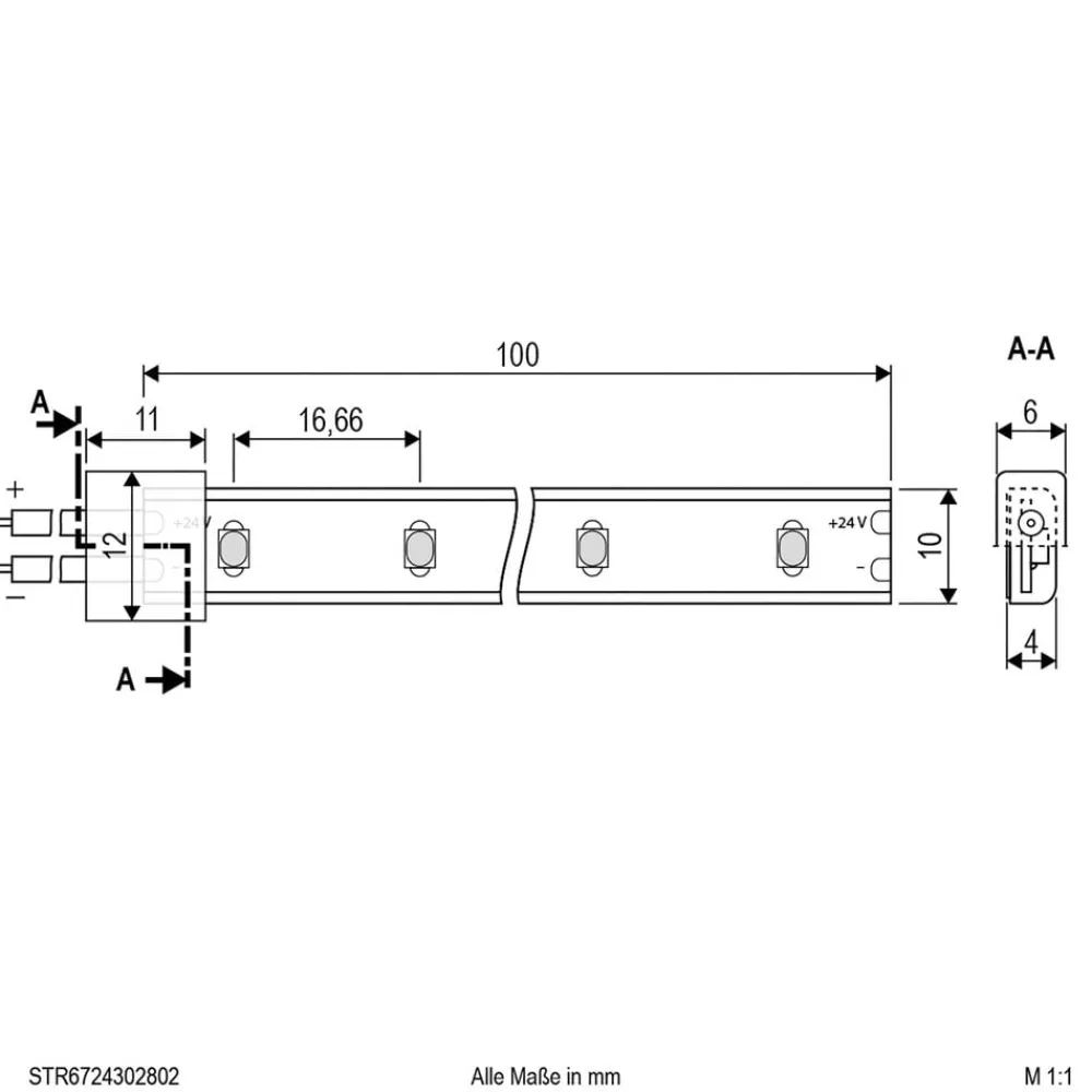 EVN Led Strips > STR6724 LED-strip IP67 5m 24W 3.000K