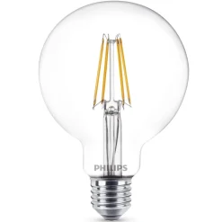 Philips Filament Pære > E27 7W 827 G95 klar LED-globepære