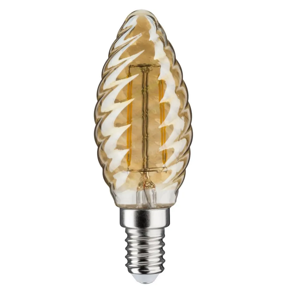 Paulmann Led Pærer > E14 2,6 W 2.500K LED-kertepære, guld
