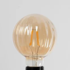 Lucande Dæmpbar Led-Pære|Filament Pære > E27 3,8 W LED G95 2.700 K 340lm riller, rav, 2 stk