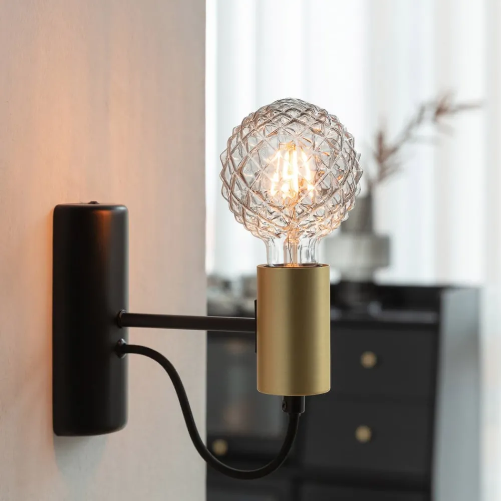 Lucande Dæmpbar Led-Pære|Filament Pære > E27 3,8 W LED-pære G95 918 struktur, røg, 5 stk