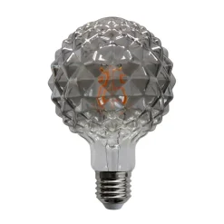 Lucande Dæmpbar Led-Pære|Filament Pære > E27 3,8 W LED-pære G95 918 struktur, røg, 5 stk