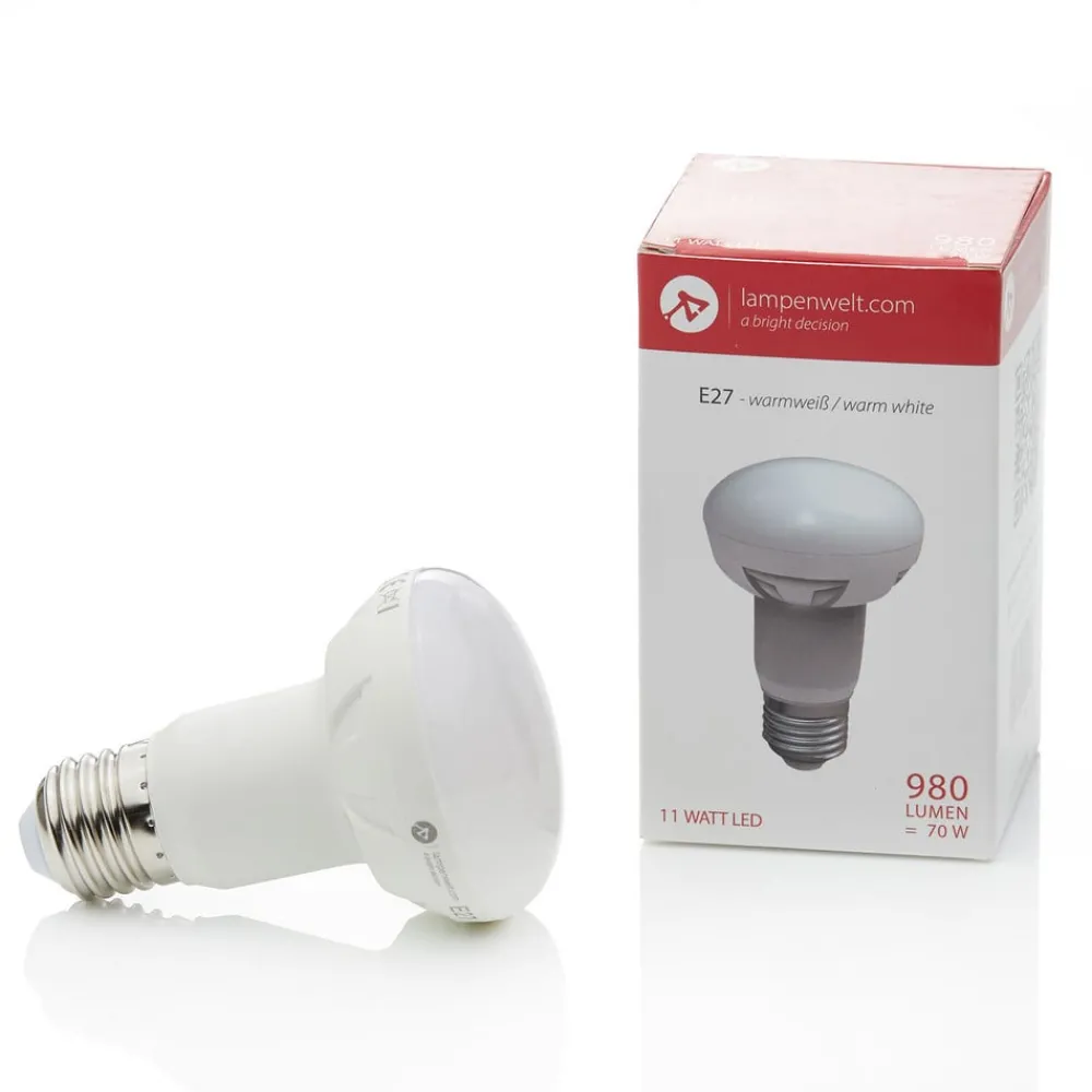 Lindby Led Pærer > E27 11W 830 LED-reflektorpære R63 varmhvid 120 grader