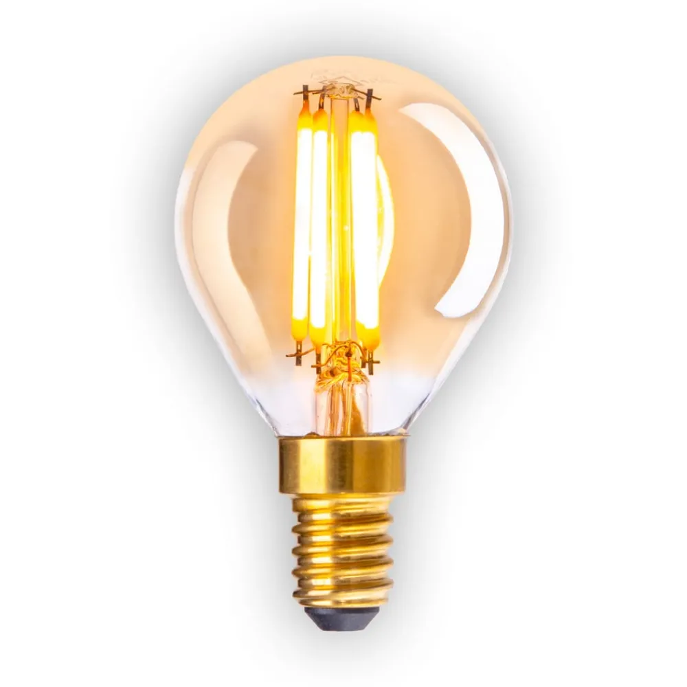 Dæmpbar Led-Pære|Filament Pære ^ Näve E14 3,9 W 313lm LED-pære varmhvid kan dæmpes 5 stk