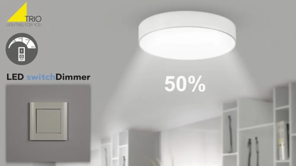 Trio Lighting Filament Pære > E27 8 W switch lysdæmper 2.700 K LED-filamentpære