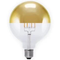 SEGULA Dæmpbar Led-Pære|Filament Pære > E27 7 W topforspejlet LED-pære, guld