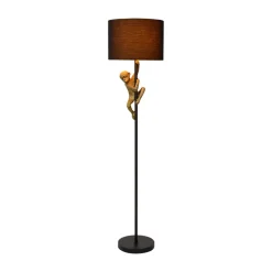 Lucide Gulvlamper|Gulvlamper > Extravaganza Chimp gulvlampe, guld mat/sort