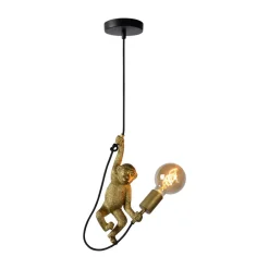 Lucide Pendellamper|Pendellamper > Extravaganza Chimp pendel, guld mat/sort