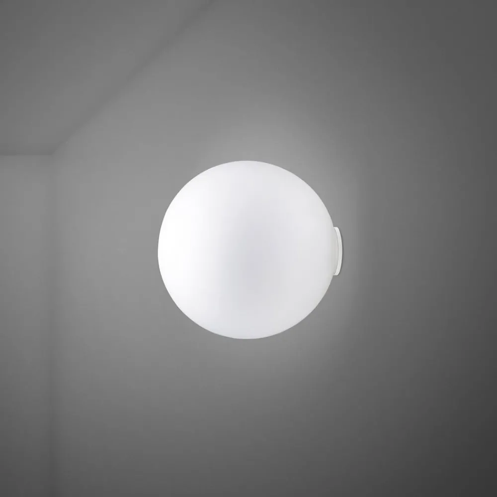 Væglamper ^ Fabbian Lumi Sfera væglampe i glas, Ø 20 cm