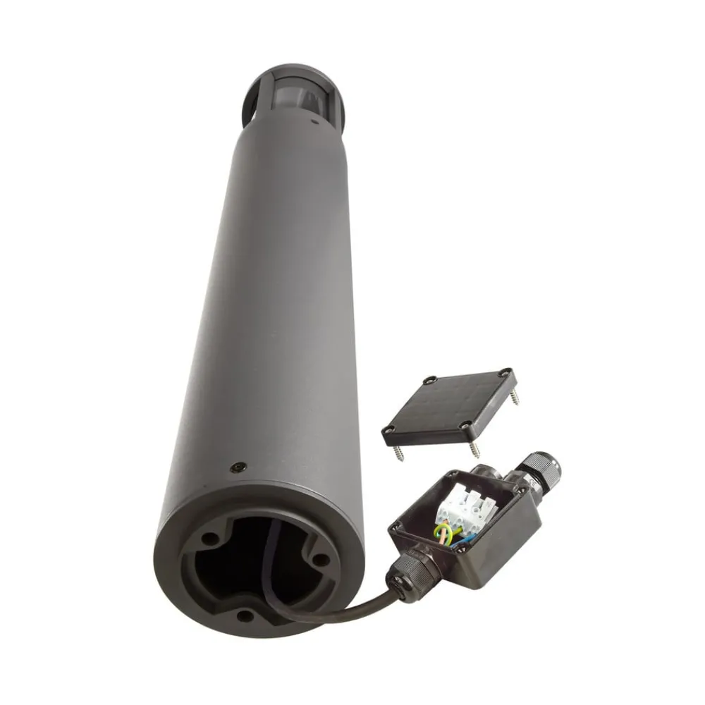 Deko-Light Gadebelysning > Facado II vejlampe, højde 65 cm, grå/røget, Ø 11 cm, IP65
