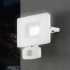 EGLO Væglampe Med Sensor|Udendørs Spot > Faedo 3 udendørs LED-spot med sensor, hvid, 20 W