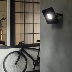 Udendørs Spot ^ EGLO Faedo 3 udendørs LED-spot, sort, 50 W