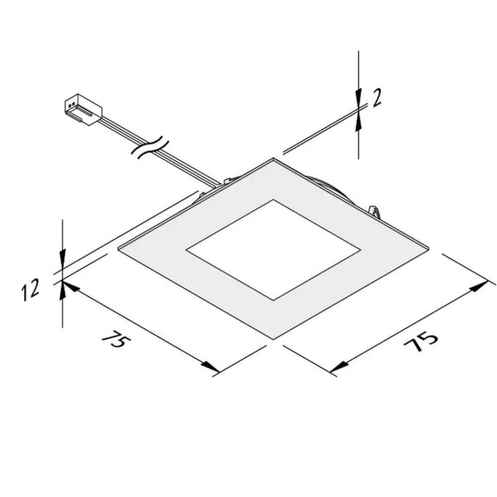 Hera Underskabsbelysning > FAQ 68 integreret LED-møbellys, 3, stål, 4 W 930
