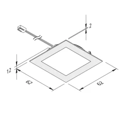 Underskabsbelysning ^ Hera FAQ 58 integreret LED-møbellys, 5 stk, 3 W 3.000 K