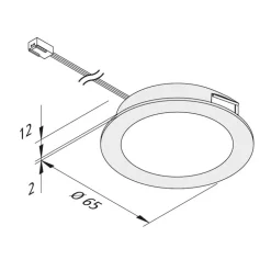 Hera Underskabsbelysning > FAR 58 integreret LED-møbellys, 5 stk, 3 W 3.000 K