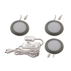 Underskabsbelysning ^ Hera FAR 58 integreret LED-møbellys 3 stk, 3 W, 3.000 K