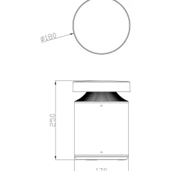 Deko-Light Sokkellamper > Faro LED-sokkellampe, højde 25 cm, mørkegrå, DALI, 3.000K