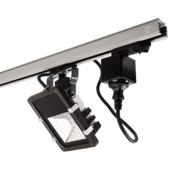 Skinnesystem ^ Deko-Light 3-fase skinne D Line stikadapter, sort, 1380 W
