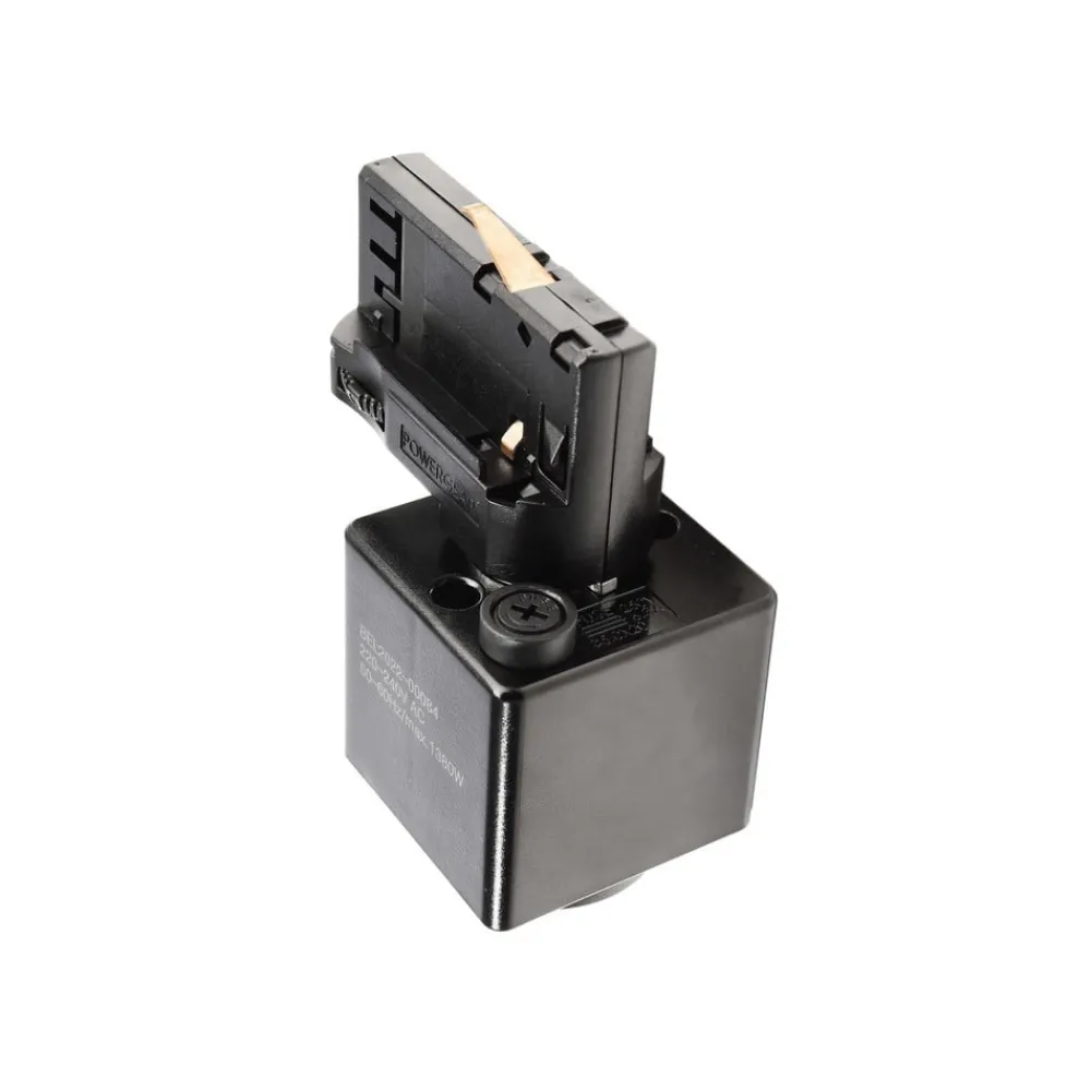 Skinnesystem ^ Deko-Light 3-fase skinne D Line stikadapter, sort, 1380 W