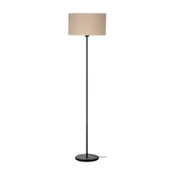 Gang|Gulvlamper ^ EGLO Feniglia gulvlampe med hørskærm, natur
