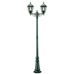 Lygtepæle ^ Konstsmide Firenze lygtepæl, 2 lyskilder, grøn