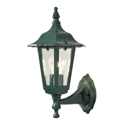 Væglamper ^ Konstsmide Firenze udendørs væglampe, grøn, fatning øverst, 36 cm