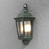 Væglamper ^ Konstsmide Firenze udendørs væglampe, halvcirkel, grøn