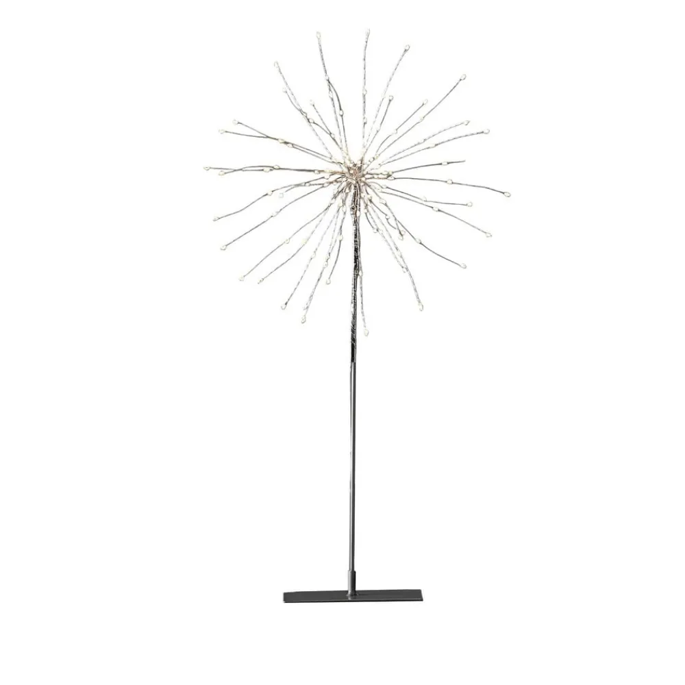 STAR TRADING Dekorationsbelysning > Firework 3D LED-dekolampe, sølvgrå, højde 50 cm