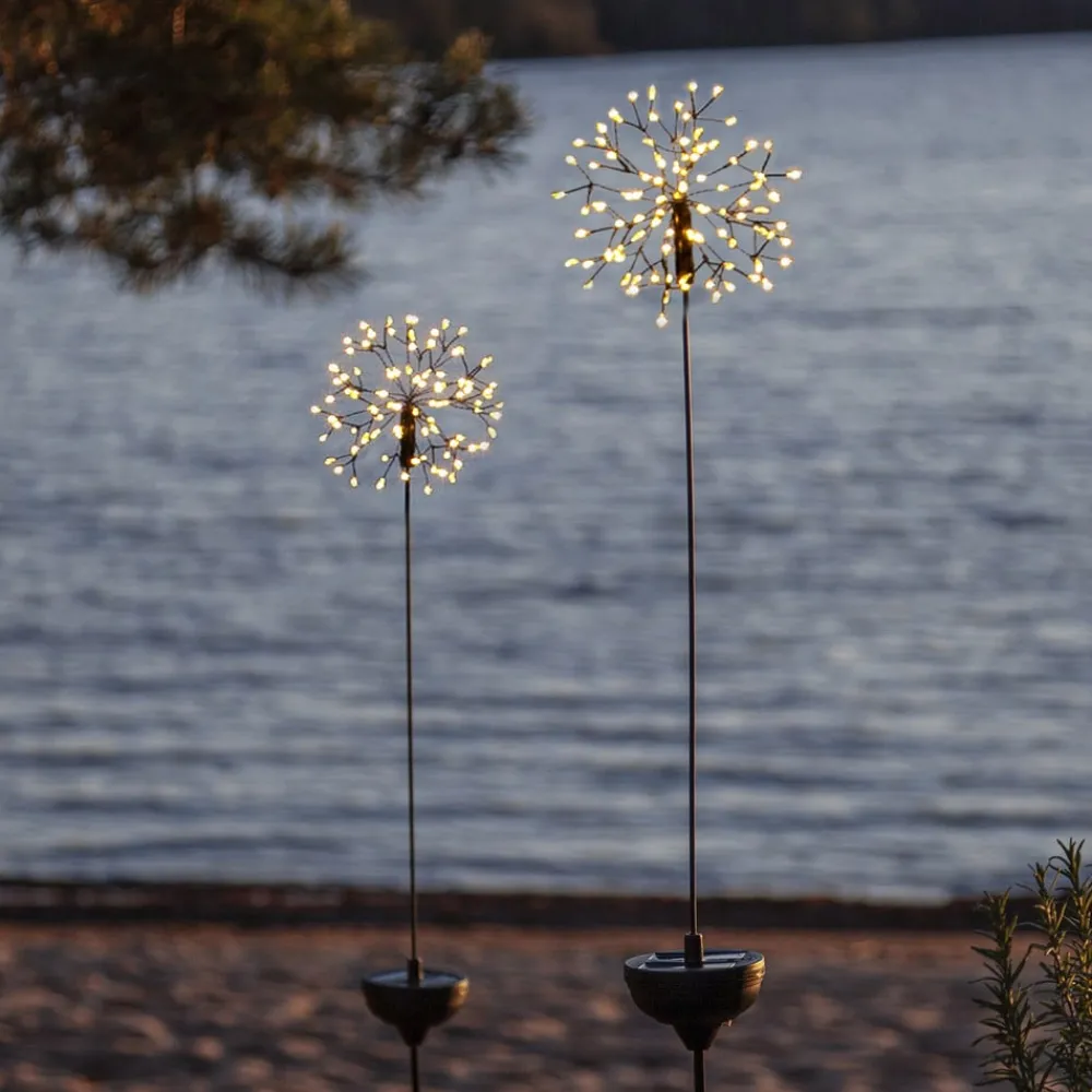 STAR TRADING Dekorationsbelysning|Solcellelamper > Firework LED-solcellelampe med jordspyd, 85 cm