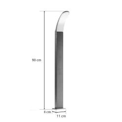 Gadebelysning ^ EGLO Fiumicino LED-gadelampe, buet form