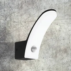 Væglampe Med Sensor ^ EGLO Fiumicino udendørs LED-væglampe med sensor